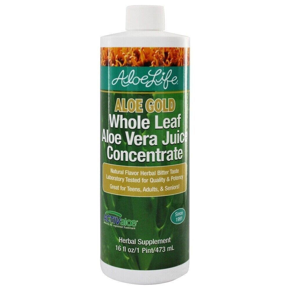 Aloe Life Aloe Gold Whole Leaf Juice Concentrate, 16 Ounce - $25.49
