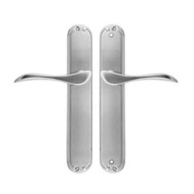 Pella Inactive Fixed Left Hand Handle Set for Hinged Door - Brushed Chrome - $174.95