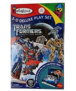 Colorforms Transformers Dark of the Moon 3-D Deluxe Play Set 2011 Top 10... - £18.58 GBP
