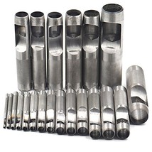 Bluemoona 5 pcs - 1mm,2mm,3mm,4mm,5mm Hollow Hole Steel Round Punch Cutter Tool  - £3.98 GBP