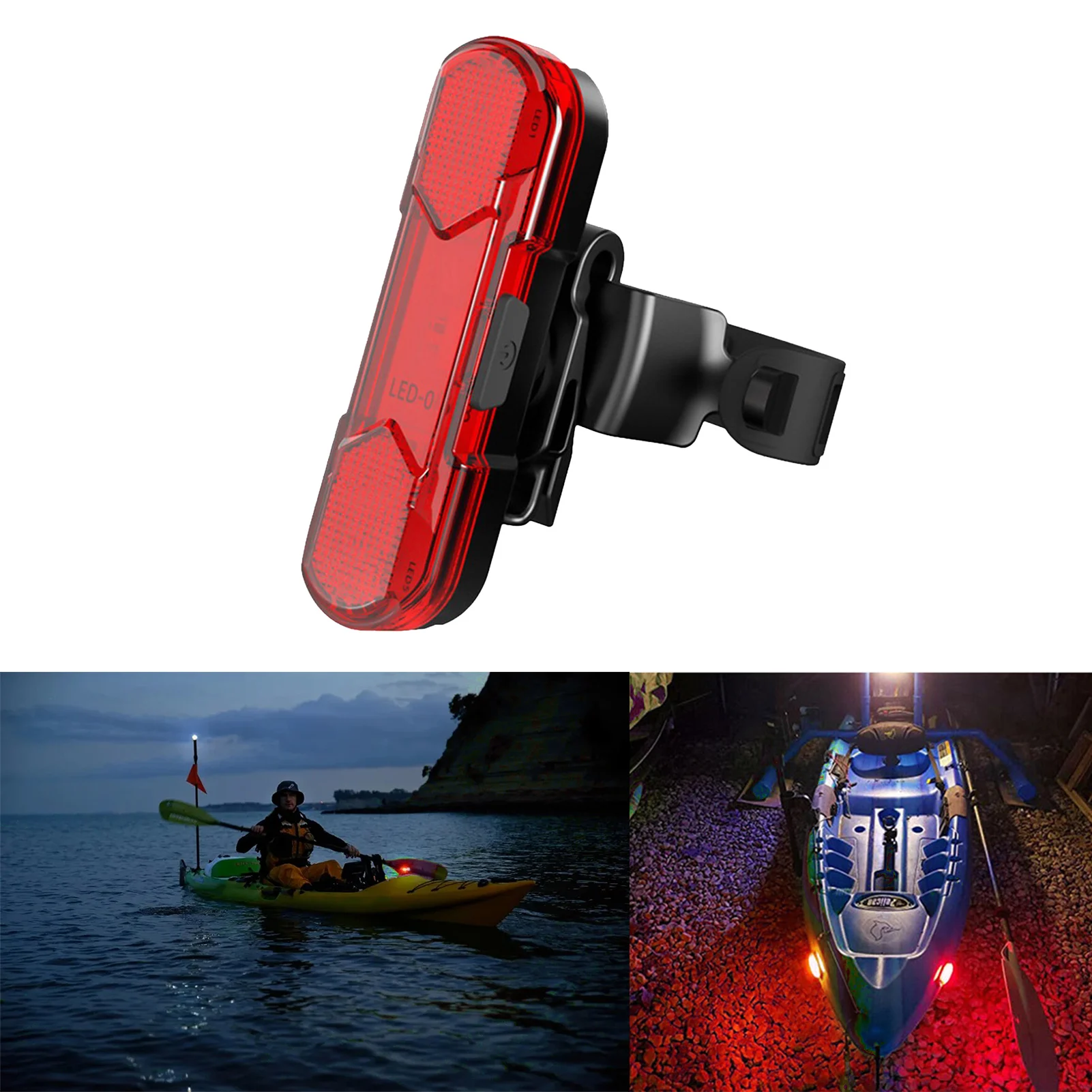 Sporting New Battery-powered Navigation Lights Waterproof Kayaks Night Lights Ni - £23.90 GBP