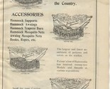 Palmer&#39;s Hammocks &amp; Accessories 1909 Magazine Ad Middletown Connecticut - £14.22 GBP