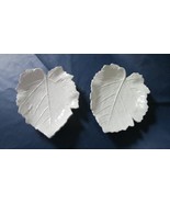 Costa Pottery Italy Pair Of Dishes Leaf Shaped 7&quot; [95L] - $74.47 CAD