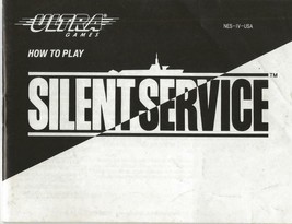 ORIGINAL Vintage Ultra Silent Service Nintendo NES Manual  - $19.79