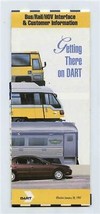 Getting There on Dart Brochure &amp; Map Dallas Texas 1997 Bus Rail HOV Interface - £14.02 GBP
