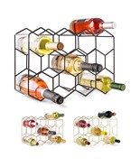 Countertop Wine Rack - 14 Bottle Freestanding Modern Black Metal Small -... - £64.99 GBP
