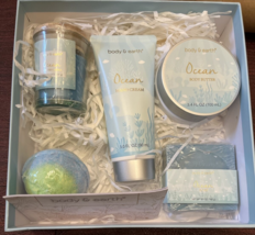 Womens Body &amp; Earth Spa Bath &amp; Body 5 Piece Gift Set Ocean Scented -Box dented - £14.77 GBP