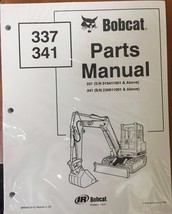 Bobcat 337 341  Series Skid Steer Parts Catalog Manual - Part Number # 6... - £42.81 GBP