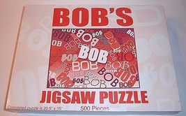 BOB Puzzle Personalized Name Jigsaw Robert NEW SEALED 500 Pieces Bob&#39;s G... - £18.60 GBP