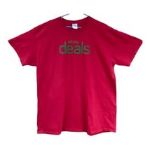 Men&#39;s eBay Deals Cotton T Shirt XL Red Short Sleeve Gildan Social Media - £5.90 GBP