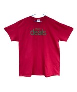 Men&#39;s eBay Deals Cotton T Shirt XL Red Short Sleeve Gildan Social Media - £5.43 GBP