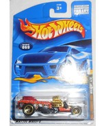 2001 Hot Wheels &quot;Rigor Motor&quot; Collector #069 On Sealed Card Skull &amp; Cros... - £2.36 GBP