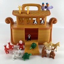Beginner&#39;s Bible Noah&#39;s Ark Playset Carry Along Boat Animal Figures Vint... - $1,910.57 MXN