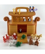 Beginner&#39;s Bible Noah&#39;s Ark Playset Carry Along Boat Animal Figures Vint... - $135.33 CAD