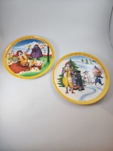 Lot Of 2 Vintage 1977 Mcdonald&#39;s 10&quot; Plates - Winter and Fall - Lexington - £13.47 GBP