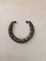 Vintage Antique Victorian Small Brass Hanging Loop Drawer Pull Handle 1.25&quot; - £10.21 GBP