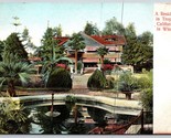 Residence Home Bungalow in Winter California CA UNP Unused DB Postcard C16 - £5.39 GBP