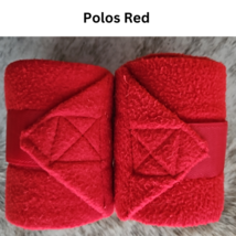 All Purpose English Saddle Pad Red with Pair of Red Polos USED image 4