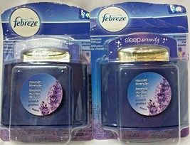 2 Febreze Bedside Diffuser Air Fresheners Sleep Serenity Moonlit Lavender - $24.95