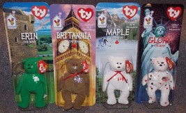 1999 McDonalds Ty Plush Beanie Babies Complete Set Of 4 Bears New In The Package - £56.08 GBP