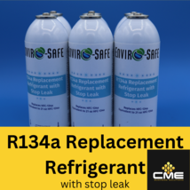 Enviro-Safe Auto R134a Replacement Refrigerant with Stop Leak, A/C, 8oz 6 cans - £47.77 GBP