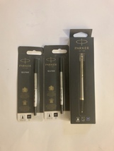 Parker IM Ballpoint Pen, Brushed Metal with Medium Point Black Ink Refills - £19.60 GBP