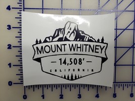 Mt Whitney Lone Pine California  route sign marker Logo Vinyl Decal 4&quot; - £3.02 GBP