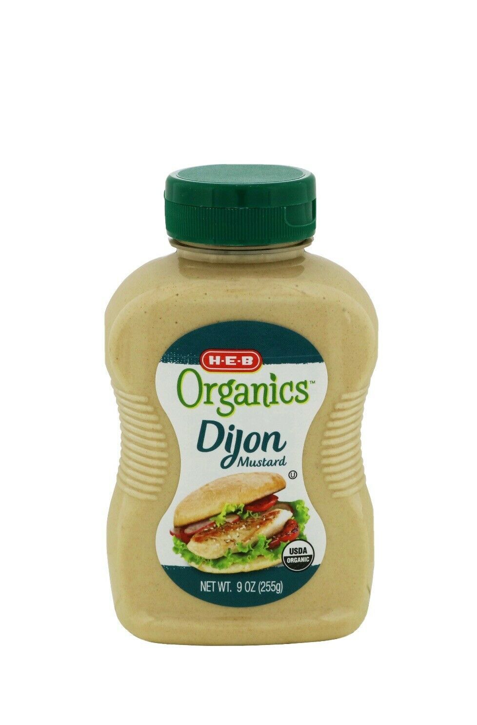 HEB Organics Dijon Mustard 9oz. Lot of 3. Sandwich, lunch spread - $24.72