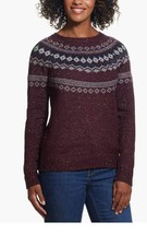 Weatherproof Vintage Ladies&#39; Size X-Small Fairisle Sweater, Red (chili) - $16.82