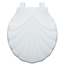 Centoco Hp30Slc-001 Round Toilet Seat With Lift And Clean, Shell Design In White - £31.31 GBP