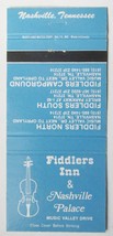 Fiddlers Inn - Nashville, Tennessee Restaurant 30 Strike Matchbook Cover TN - £1.30 GBP