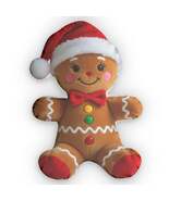 Christmas Gingerbread Man Pillow, Custom Shaped Plushie for Holiday Decor, - €39,19 EUR+