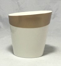 Starbucks 2012 new bone china Tea asymmetric cup Gold &amp; White color. - £7.05 GBP