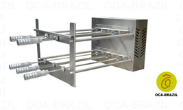 Brazilian BBQ Charcoal Grill - 05 Skewers - Rotisserie System - Oca-Brazil - £839.32 GBP