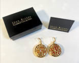 Joan River Vintage Earrings Dangle Gold Tone Signed Chunky Leopard Lever... - £23.44 GBP