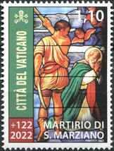 Vatican 2022. 1900th Anniversary of the Martyrdom of St. Marcian (MNH OG) Stamp - £3.38 GBP