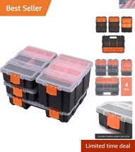 High-Quality 4-Pc Organizer Set for Tools and Small Parts - Compact Design - $35.00