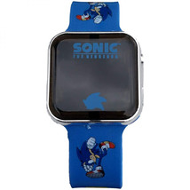 Sonic the Hedgehog Digital Watch w/ 16bit Character Rubber Strap Blue - $16.98