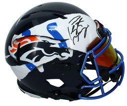 Peyton Manning Autographed Broncos / Colts ECC Ripped Speed Helmet Fanatics - £2,234.89 GBP