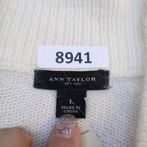 Ann Taylor Sweater Womens Large Ivory Lightweight Casual  Cardigan Shrug - $22.75