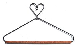 6 1/2 Inch Heart With Stained Dowel Hanger - $7.95