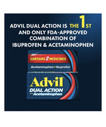 Advil DUAL ACTION Tablets 18ct  Ibuprofen / Acetaminophen Combo ~ - £9.53 GBP