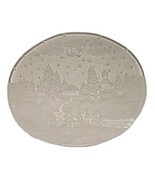 VTG Studio Nova WinterLand 15” Frosted Glass Cake Dish Christmas Village... - $395.41 MXN
