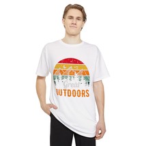 Urban Long Body Tee with Retro Great Outdoors Graphic, Airlume Cotton - £22.67 GBP+