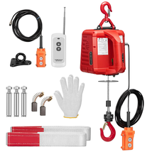 3-In-1 Electric Hoist, 40Ft Lifting Height Portable Winch with 1100Lbs L... - $264.97