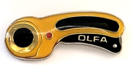 OLFA Rotary Cutter Pin Yellow Black Sewing Quilting Tool Promotional Adv... - $9.99