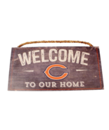 Chicago Bears Fan Creations Plaque Welcome To Our Home 12 X 6 Inches - £11.22 GBP