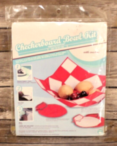 New!!  Checkerboard Bowl with Coasters Craft Kit By Prym-Dritz Iron~Cut-... - $13.06