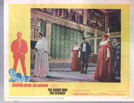 Agony And The Ecstasy-Charlton Heston-Rex Harrison-11x14-Lobby Card - £26.05 GBP
