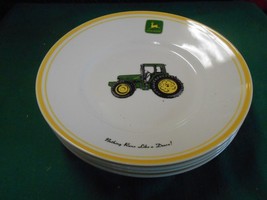 Great JOHN DEERE &quot;Nothing Runs Like A Deere&quot;...3 Large DINNER Plates 11&quot; - £15.32 GBP